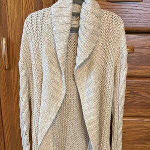 Abercrombie & Fitch Cream Shawl Collar Cardigan